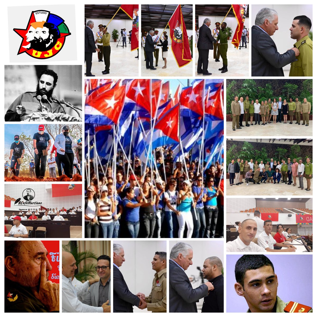Buenos días 🇨🇺 #CaféMartiano La palabra escrita del Maestro en Patria, hace 132 años, se vive en el #12CongresoUJC ✍️“La generosidad congrega a los hombres.. El elogio oportuno fomenta el mérito..'. 'el estímulo a la honradez, el estímulo al patriotismo (...)'. #Fidel #Cuba