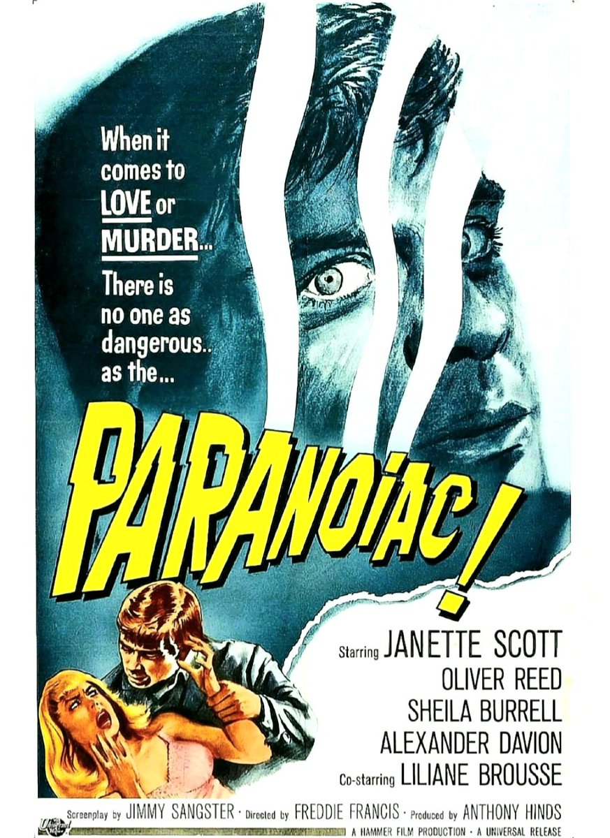 Hammer do crazy with class, tautly twisted around the fragile Scott and unstable Reed. Strikingly shot, dark and deliciously chilling. Superb. 1963. #horrorcommunity #horrorfamily #horrormovie #horrorfilm #horrorfam #classichorror #horroraddict #horrorfan #mutantfam #hammerhorror