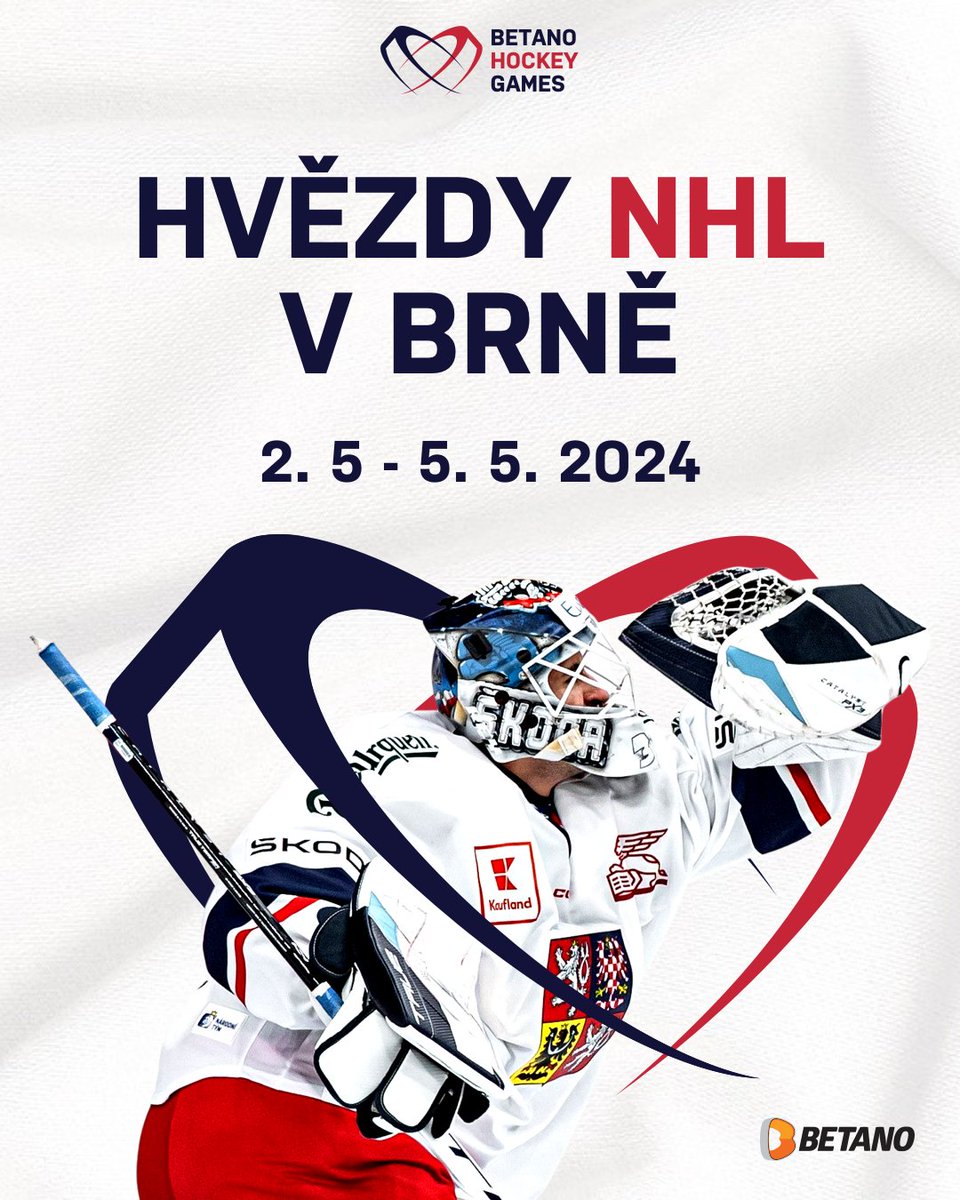 Hvězdy NHL + Brno = #BetanoHockeyGames! 😍

Nenechte si ujít hvězdy z nejlepší hokejové ligy světa, které posílí evropské týmy už na závěrečný turnaj Euro Hockey Tour v Brně!

Vstupenky jsou v prodeji zde bit.ly/Betano-Hockey-… 👈