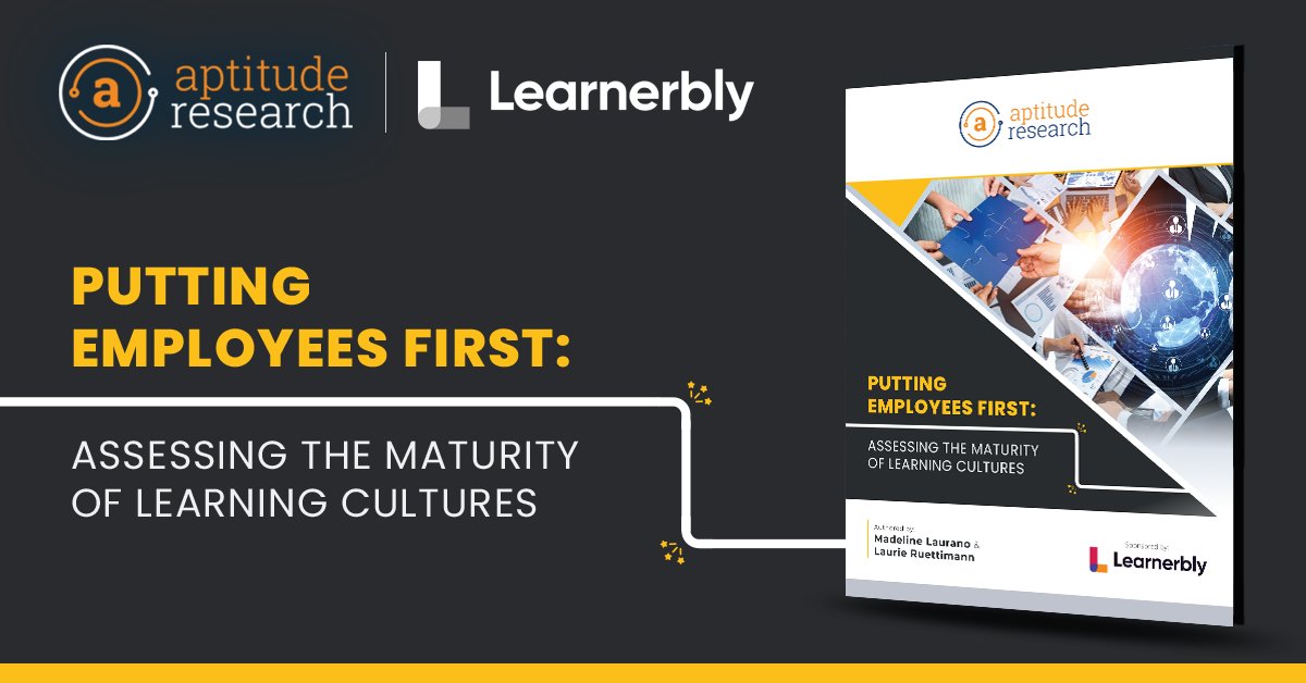 Over 2/3 of companies are boosting L&D spend, yet <50% are confident in their effectiveness.

Our new report on #learningcultures looks at this gap. Access our #maturitymodel + rethink your learning strategy.

Download here: aptituderesearch.com/research_repor…

Thanks to sponsor @Learnerbly!