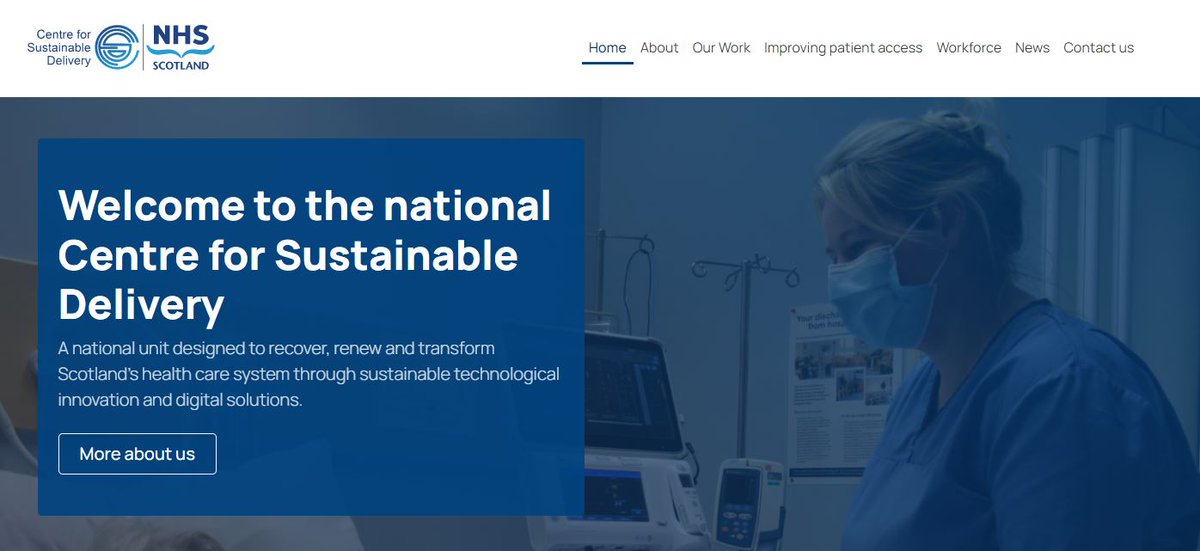 If you would like to find out more about the national Centre for Sustainable Delivery, visit our website👉 nhscfsd.co.uk