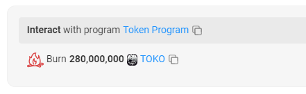 Tokyo_Ghoul_Sol's tweet photo. The development team burned all reserved $TOKO tokens, and only the pre-sale claim tokens will remain in Pinksale. Any pre-sale participant can claim their own $TOKO 1 minute after launch.

Burn Links:
https://t.co/9jlioF3DhF

🔥🔥🔥🔥🔥🔥🔥🔥🔥🔥

#BURN #solana #sol #solgems #toko #launch #raydium #lfg #SolanaMemecoin