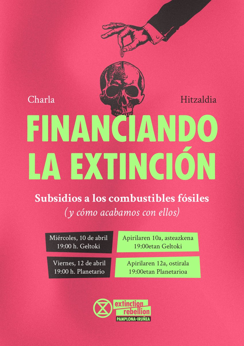 A finales de mayo nos movilizamos contra los subsidios a los combustibles fósiles! 

Si quieres saber cuánto dinero se están llevando, cómo esto beneficia a los de siempre, qué planes tenemos al respecto y por qué tú deberías formar parte de ellos, no te puedes perder esto.