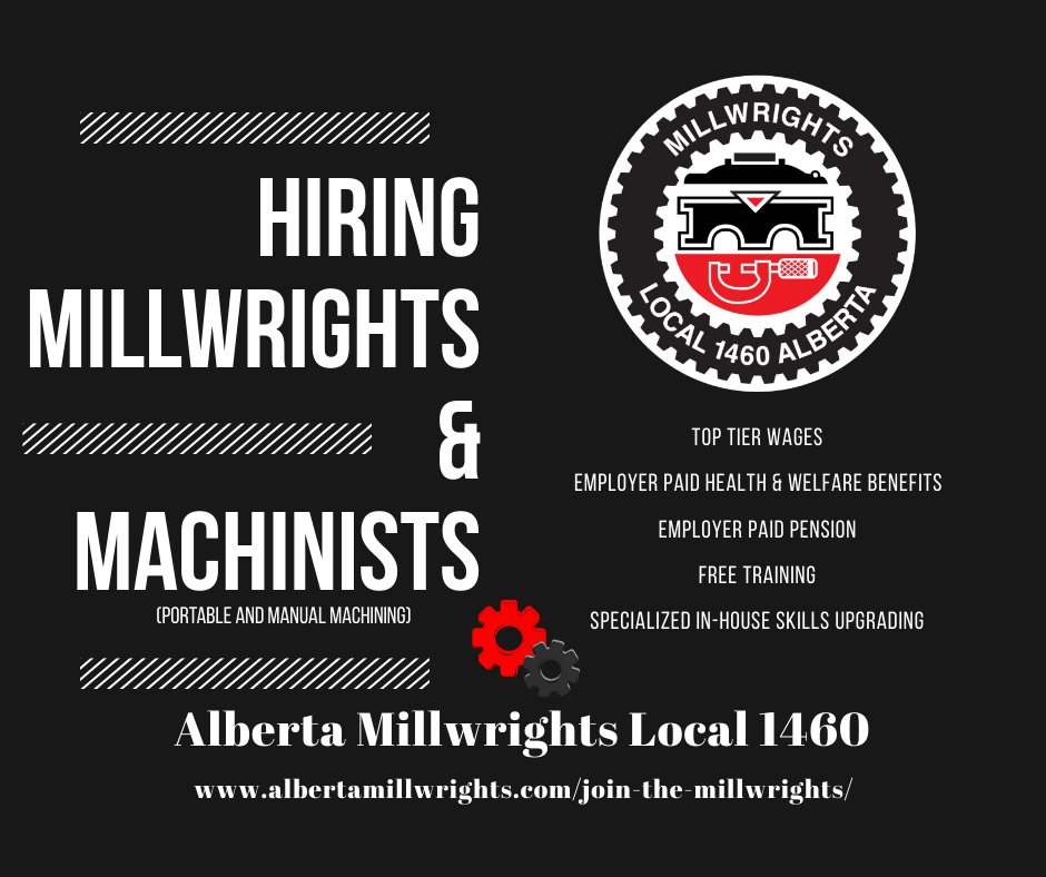 We're on the lookout for skilled hands and sharp minds to join our ranks at Millwrights Local 1460 Alberta. If you have a knack for precision, a passion for creating, and a dedication to excellence, we have the perfect opportunity for you.
#Millwrights1460 #SkilledTrades #JoinUs