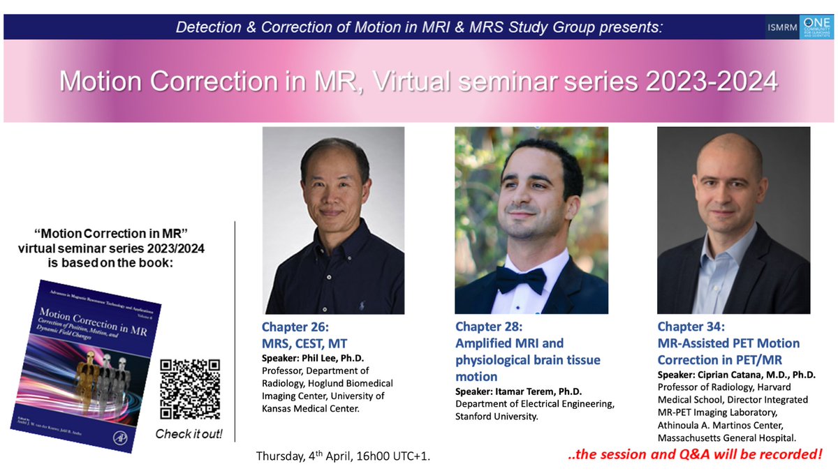 Motion correction in MR virtual seminar tomorrow at 4PM UTC! Zoom details @ bit.ly/moco-sg-semina…