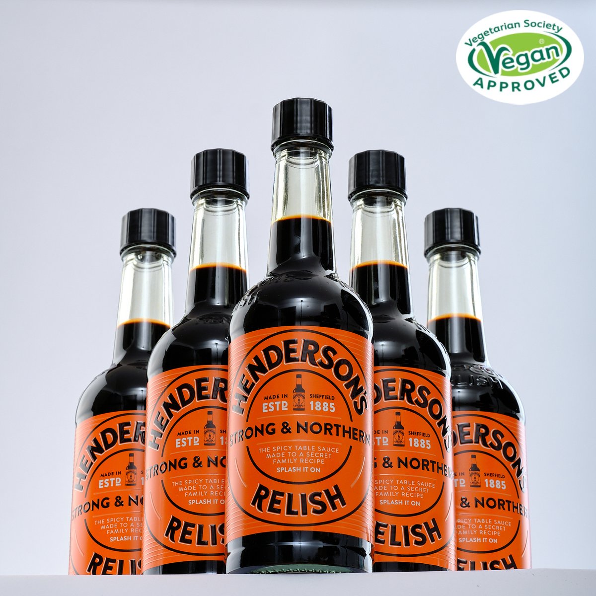 Add a kick to your dish with a splash of Henderson's Relish – the taste of tradition from Sheffield to your plate! @HendoRelish🌶️🍽️ #Vegan approved by @vegsoc✅ #VegetarianSocietyApproved #HendersonRelish