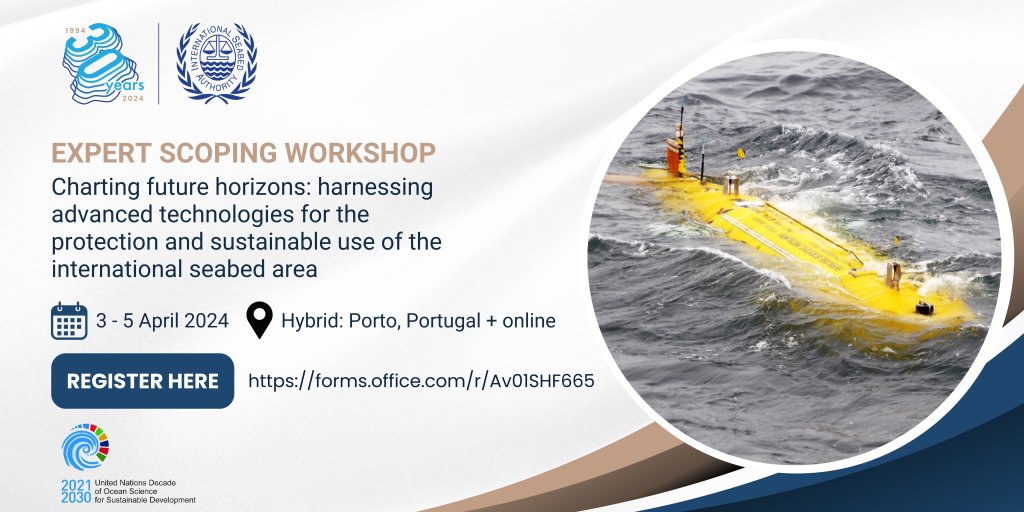 ISBAHQ's tweet image. Starting in Porto, #Portugal: ISA&apos;s Expert Scoping Workshop, where we&apos;re diving deep into harnessing advanced technologies for the protection and sustainable use of #theArea, with @INESCTEC

Learn more: bit.ly/3VGNRn0

#DeepSeaTech #SeabedProtection #InnovationInOcean