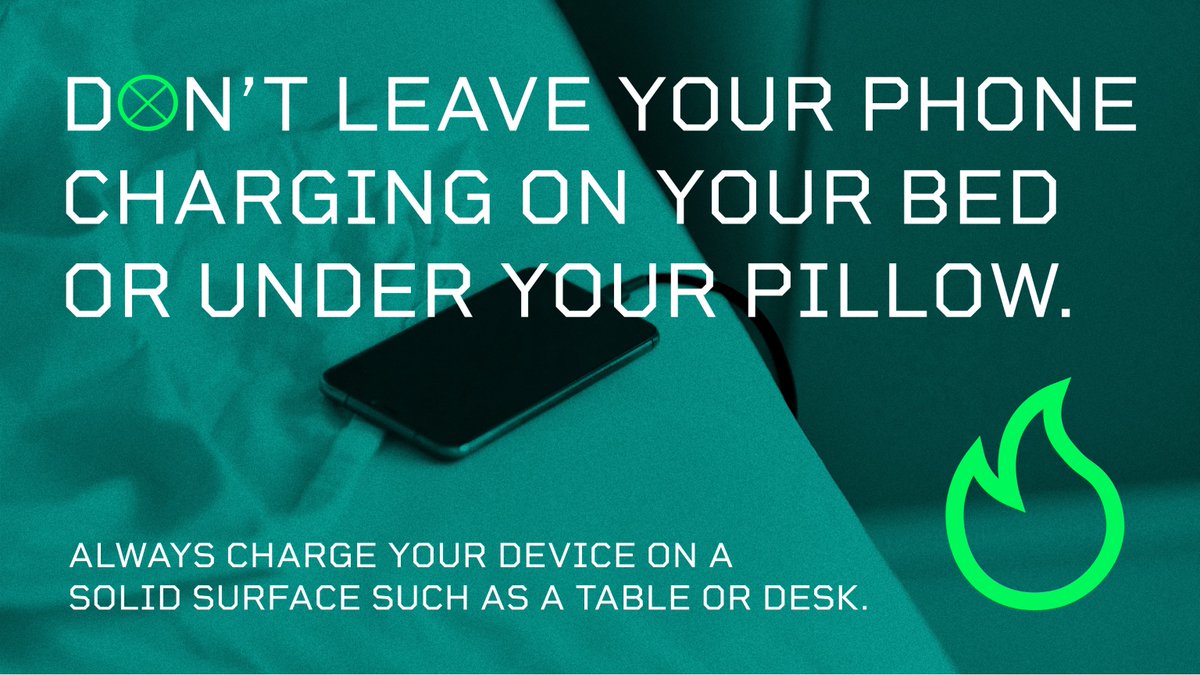🔋 Be cautious when charging your gadgets...👇 Always charge electronic devices on a solid surface such as a table or desk. Avoid charging them on your bed, under pillows, or in places where they could potentially overheat. 🔥