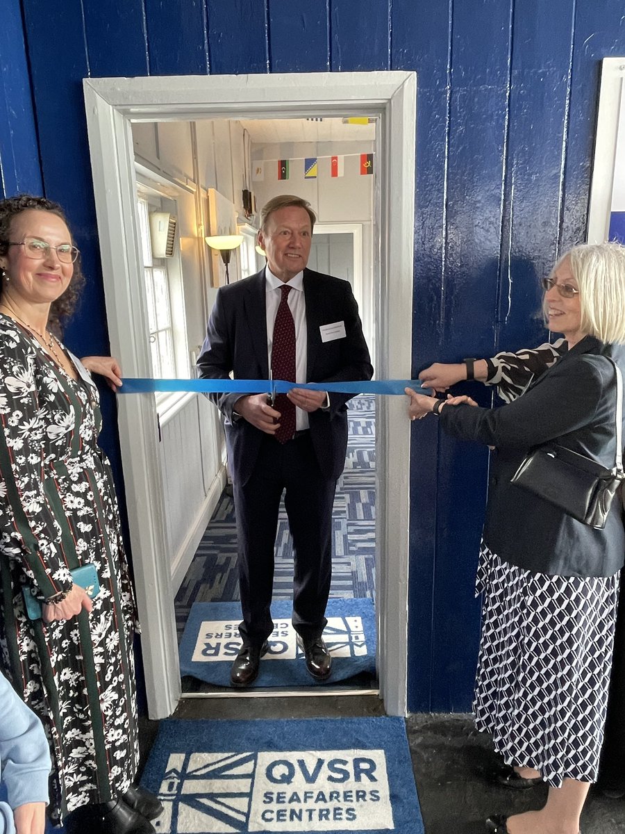 One of the few dedicated cruise crew lounges for #seafarers in the world 🌎 The @QVSR1 officially opened the lounge today at London International Cruise Terminal, which will be used by thousands of #seafarers each year. We are delighted to support this project.