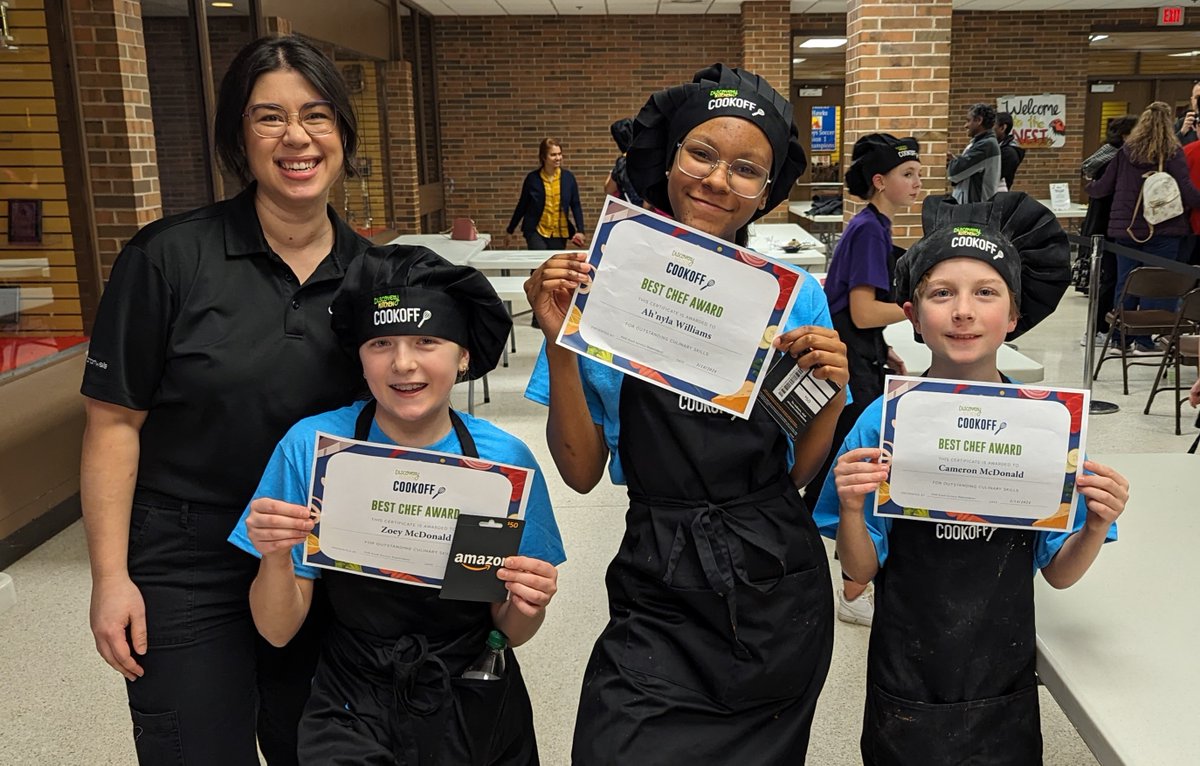 These chefs-in-training have tasted victory! At @troyschools in Michigan, 8 teams of middle school students participated in a Discovery Kitchen Cookoff celebrating cultural diversity through cuisine from around the globe. bit.ly/4actlzf #ServingUpHappyandHealthy