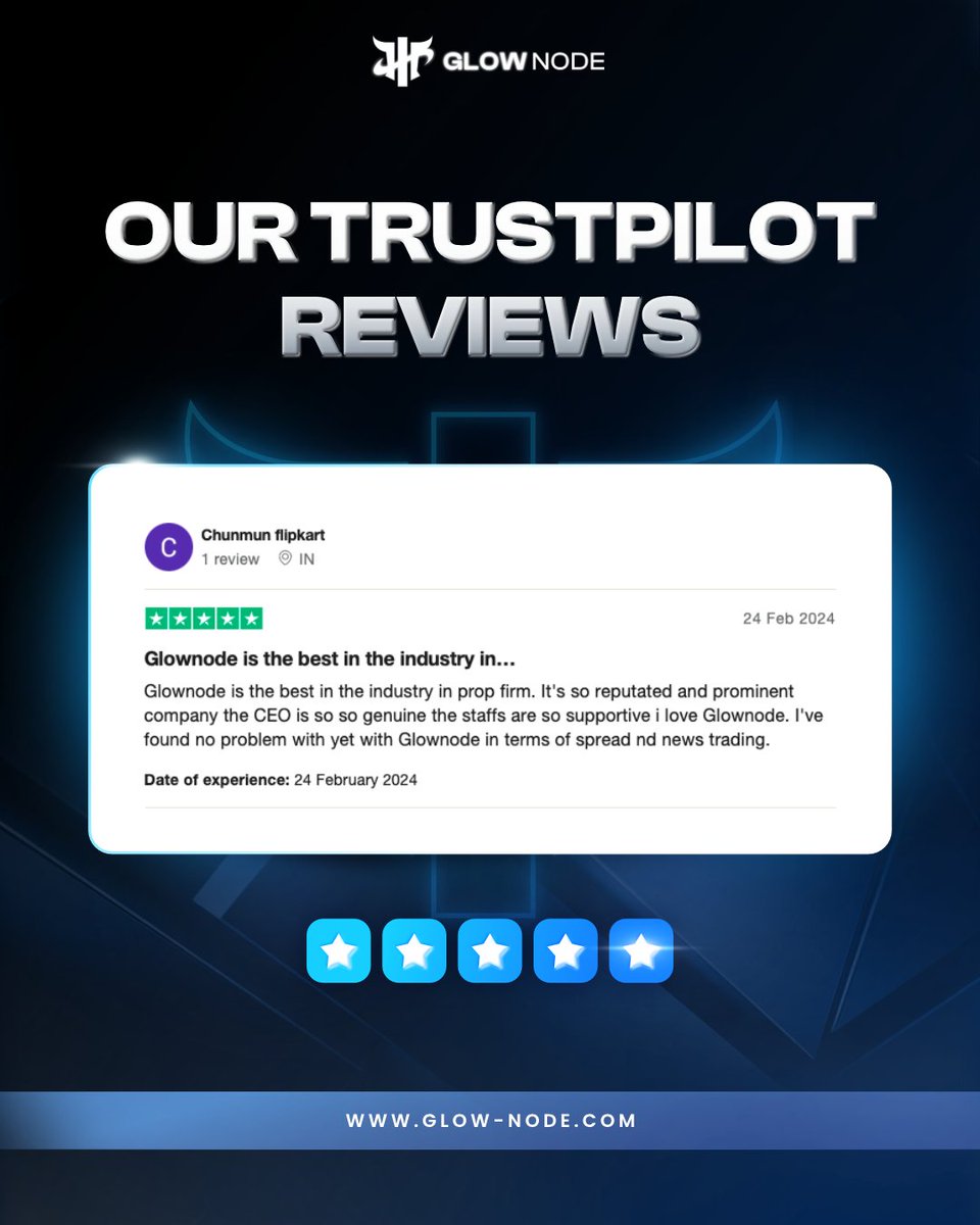 Thrilled to see traders loving their experience with Glow node!  Here's what they're saying about our platform. Join the community today via our discord link in the bio! #ForexTrading #PropFirms #GlowNodeExperience #TradeWithConfidence