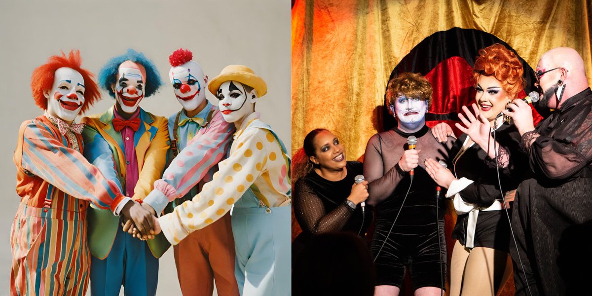 option A or option B? which Clowns would you rather meet outside @thervt in a couple of weeks' time? we know our choice... 24/04➡️ vauxhalltavern.com/events/event/s…