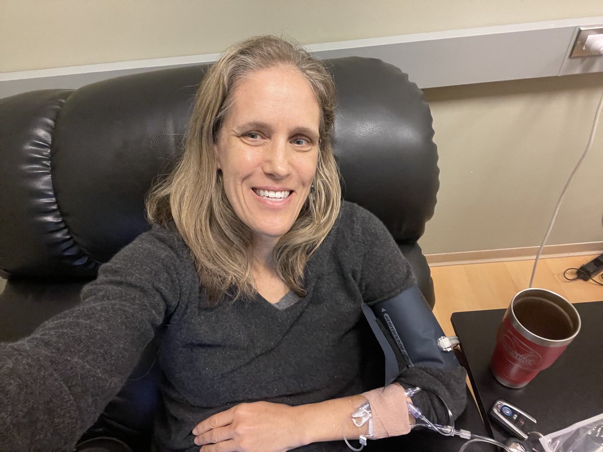 lisadoggettmd's tweet photo. Back for another #infusion of my #MS medicine. So far so good. Iβm grateful this medicine has kept my #multiplesclerosis from progressing for seven years now. #MSWarriors #ILiveWithMS https://t.co/HPQabrQmxh
