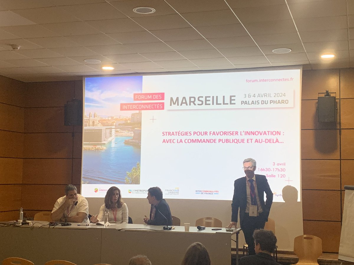 🔊 Début de la session « Stratégies pour favoriser l’innovation : avec la commande publique et au-delà… » #FDI24 📍 Salle 120