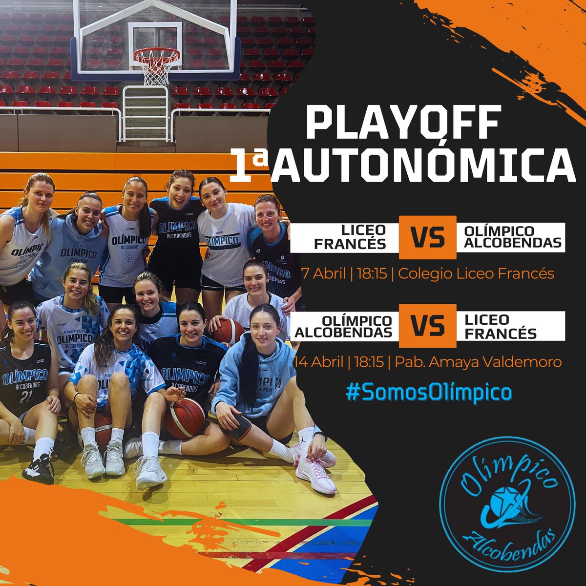 ¡Es tiempo de Playoff!🔥 Este fin de semana empiezan las eliminatorias para nuestros equipos Infantil Especial y Primera Autonómica femeninos 💯

Te dejamos toda la información de los partidos ⛹🏼‍♀️ Toma nota y ven a animar a nuestros equipos 💪🏽 #SomosOlimpico
