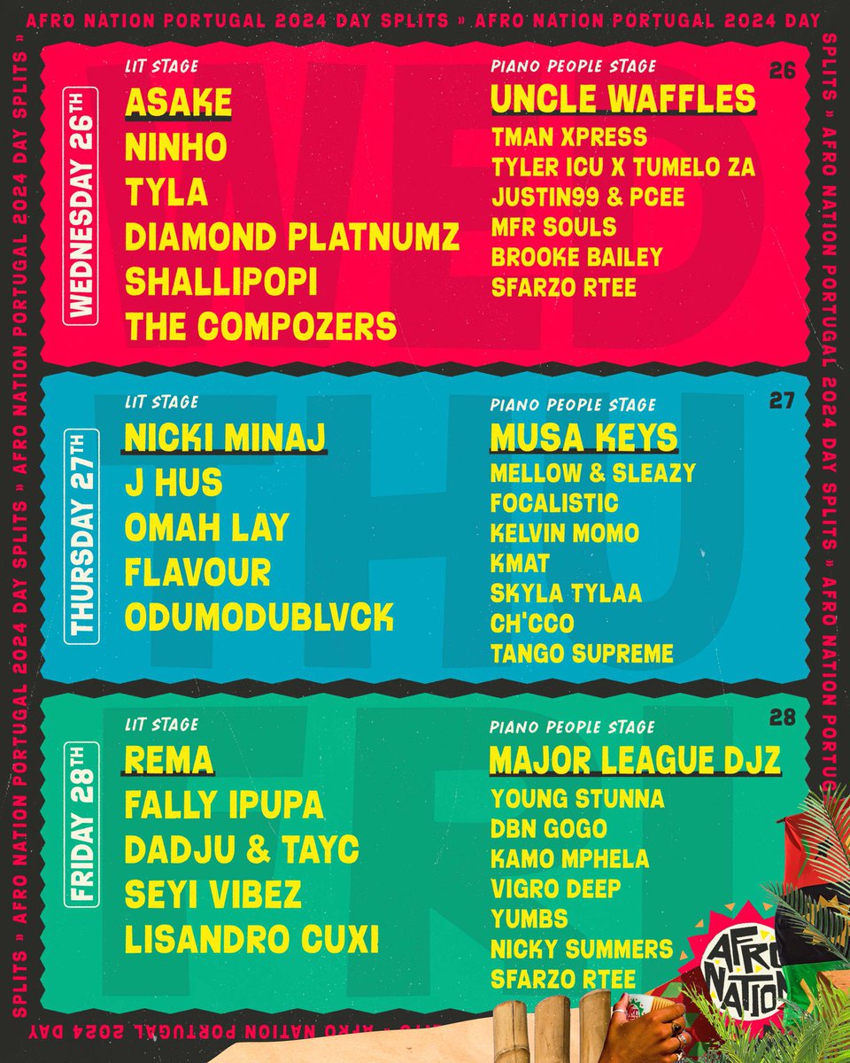Rema will headline the last day of afronation Portugal 

Biggest 🚀🚀🦇