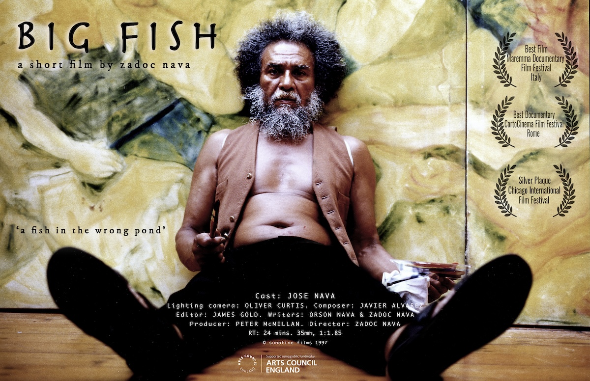 My short film BIG FISH about my father, Afro-Latino artist Jose Nava, screening @aliceblackgallery, "Mixed Feelings" (curator Jane McCabe), 6pm, Fri April 5. aliceblackgallery.com. JN and his art continues to inspire and resonate with new audiences! josenava.org
