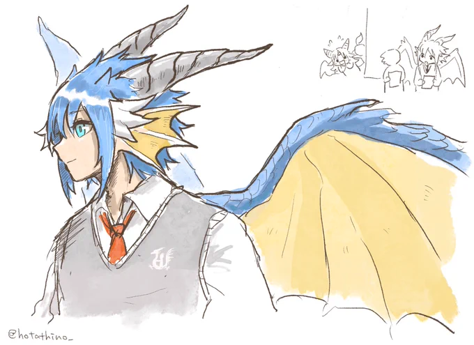 (本編で描けないのでセルフ二次創作するしかない…っ)(ドラゴンおにいさんはいいですわよ)(私には需要がありますわよ) 