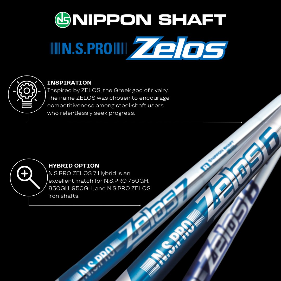 NipponShaft's tweet photo. The ground-breaking https://t.co/ssytfqk78p ZELOS series combines the power, feel and lightweight characteristics of graphite w/the stability, control and consistency of steel - delivering increased distance, higher trajectories, and improved performance! 
https://t.co/emQJElRRRO https://t.co/GyaHyi151U