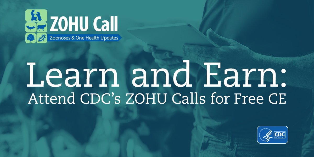 Interested in learning about PFAS in companion animals 🐈, an Avian influenza A H5N1 response 🦆, and backyard poultry Salmonella outbreaks 🐓? Join us today at 2PM ET for our #ZOHUCall to learn more about these topics: cdc.gov/onehealth/zohu…