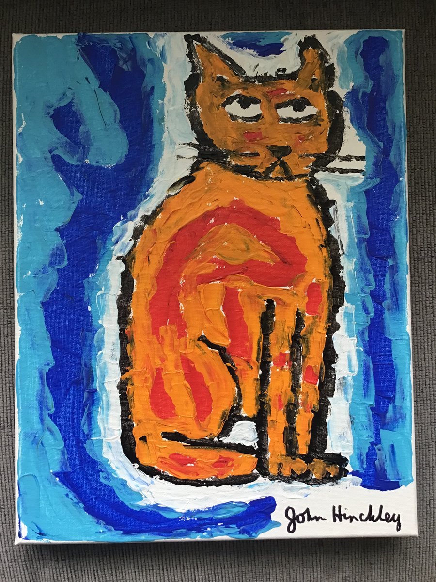 My original CAT painting is for sale on Ebay. Use link. Only ship to the U.S. Ebay.com/usr/kingsmgoods