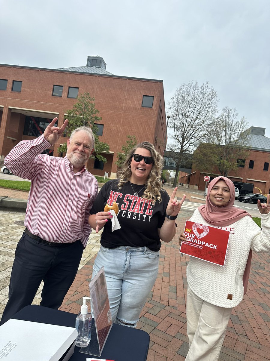 ncsugradschool's tweet photo. It’s Graduate and Professional Student Appreciate Week. All week like we’re recognizing the many contributions our NC State graduate and professional students make to research, teaching, our state, and beyond. #GradPack 🐺🎉 https://t.co/hYcIZS3Ugd https://t.co/PL6vrU86dU