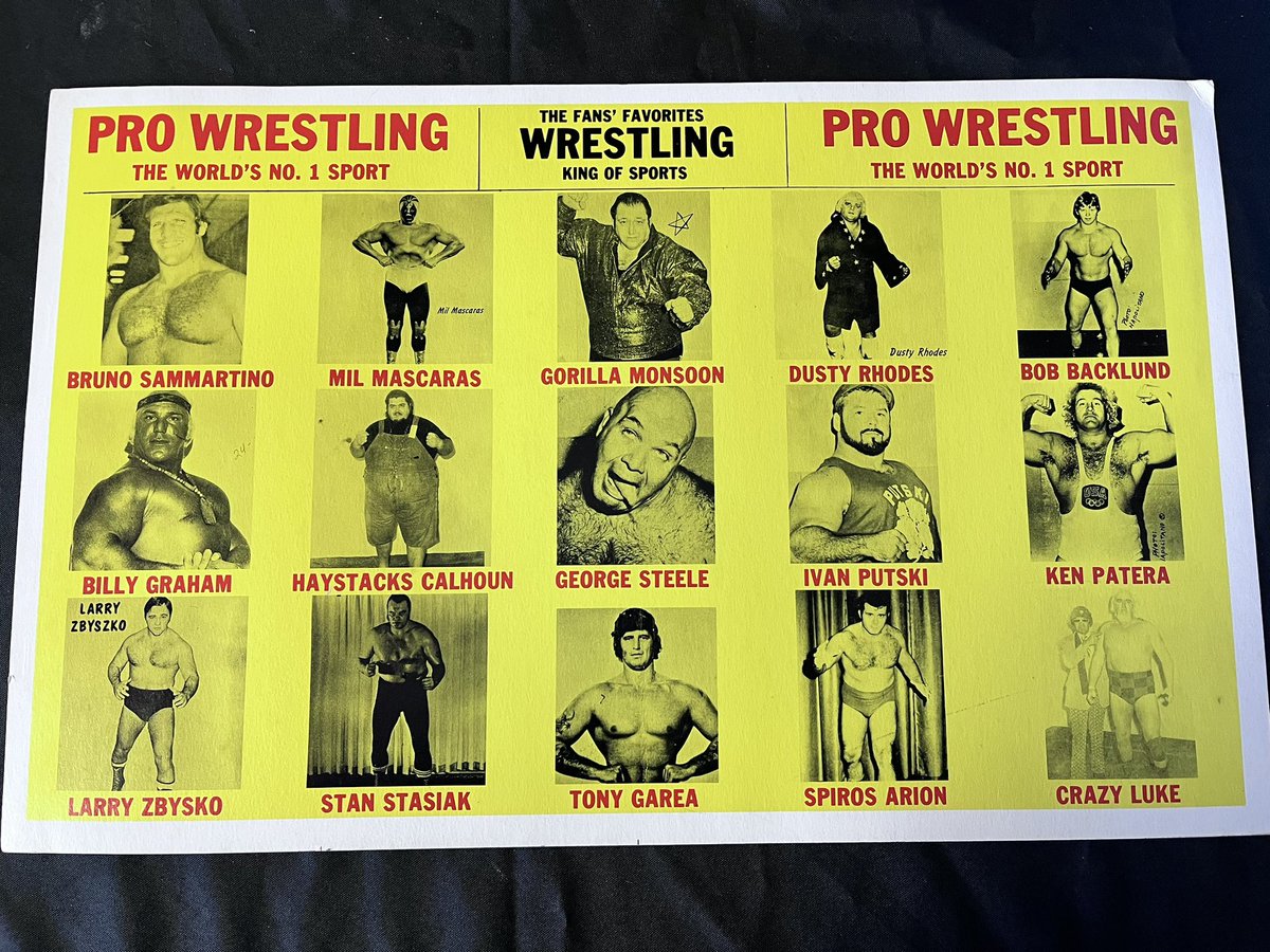 You NEVER know what you are going to find at The Wrestling Collector! This just went out this morning for sale. Located right on Route 23 in the beginning of Sussex County, NJ! Open tonight until 6PM!