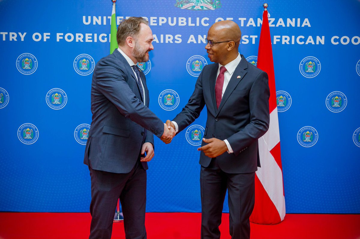 January Makamba (@jmakamba) on Twitter photo I was privileged to welcome Denmark’s Minister for Development Cooperation and Global Climate Policy H.E <a href="/DanJoergensen/">Dan Jørgensen</a>. We discussed trade and investment and development cooperation. Tanzania and Denmark enjoy a special bond. We vowed to advance our relations to greater heights. I was privileged to welcome Denmark’s Minister for Development Cooperation and Global Climate Policy H.E <a href="/DanJoergensen/">Dan Jørgensen</a>. We discussed trade and investment and development cooperation. Tanzania and Denmark enjoy a special bond. We vowed to advance our relations to greater heights.