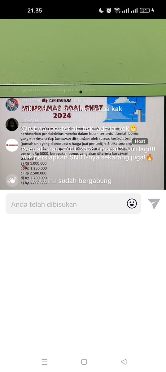 zxslau's tweet photo. GUYSS BANTU UP PLISS NEED PENCERAHAN kenapa ya kalau latihan di cerebrum jawaban slalu aneh ya ditanya marabahaya perlu diganti apa ngga malah jawaban yg bener mara bahaya ini apa gue yg salah ya soalnya pas komen ditiktok langsung dibisukan🙄
dn brkli jawabannya salah trs😔 https://t.co/Pp49Agejlx
