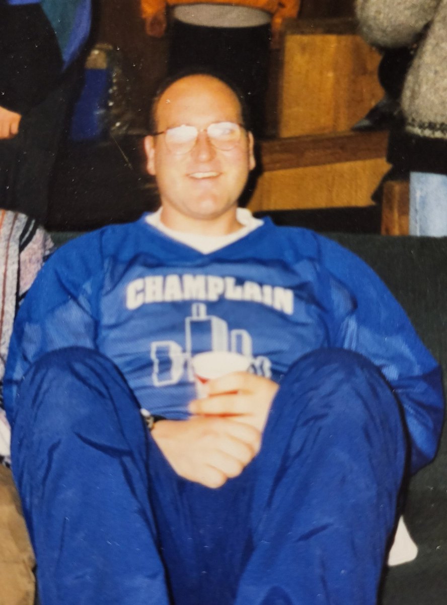 BruceEmmerton's tweet photo. A throwback to my early days at @TrentUniversity for #TrentDay. Missing the comraderie from times in The Ceilie at @ChamplainTrentU, the best college at Trent, right @TrentAlumni?  I know @CathyW35 agrees!
#itsHotChocolateInTheCup https://t.co/U0IFhxYqXl