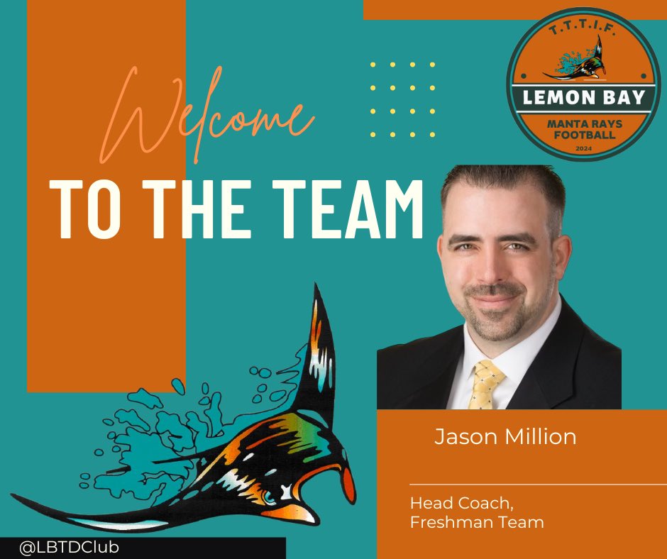 Freshman Football at the Bay!  Gotta have an elite leader to help kids adjust to HS!  Excited to have Coach in this role!  ⁦<a href="/LBTDClub/">Lemon Bay Touchdown Club</a>⁩