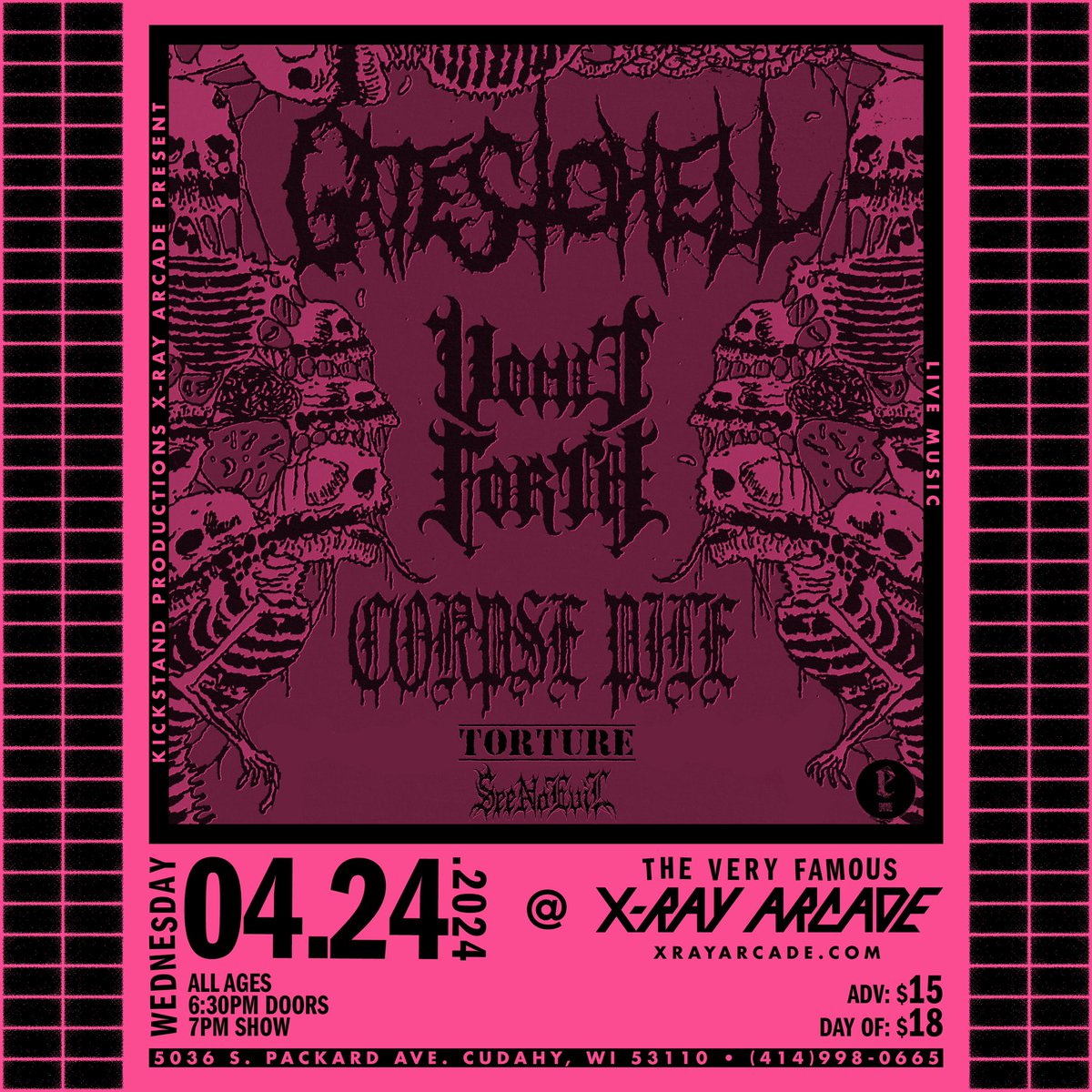 TORTURE added. it’s their first show. don’t fuckin miss it. 🎟️: link.dice.fm/Wd039afb4b4f