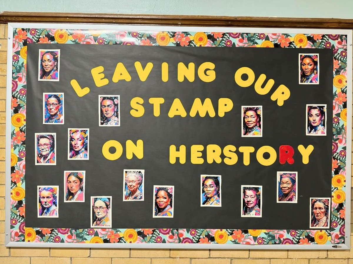 Take a look at some of Nishuane's bulletin board displays in March for Women's History Month
