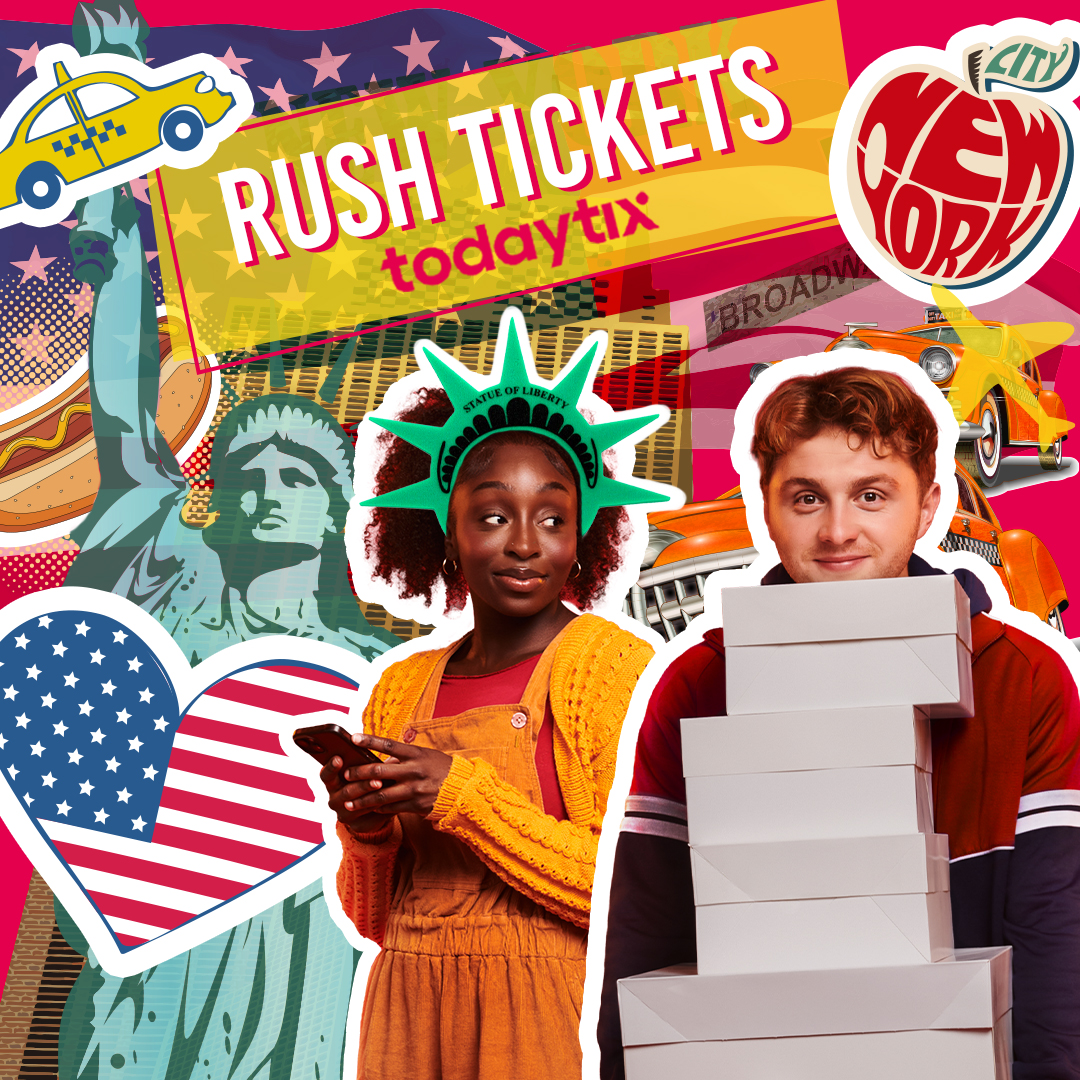 2strangersshow's tweet photo. HEY SIRI. SET A TWO STRANGERS #RUSHTICKET ALARM FOR 9:59AM. 📱👀
We are SO PUMPED to announce that our same day Rush Tickets will be available on the @todaytixuk app from TOMORROW 4 APRIL!!! 🍰🗽 https://t.co/rj2hvvBEoJ