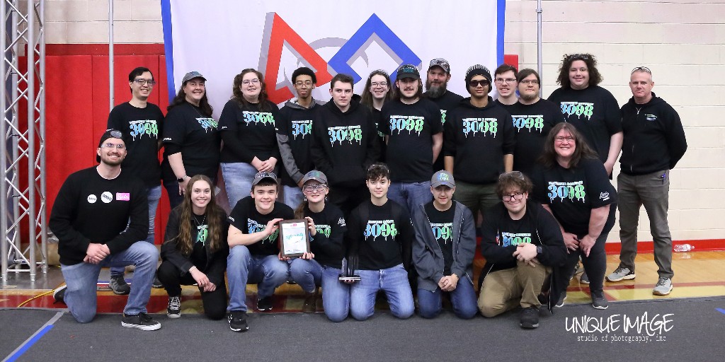 Waterford Robotics Team 3098 finished their season earning the Team Spirit Award at the competition in Troy last weekend. This award celebrates extraordinary enthusiasm and spirit through exceptional partnership and teamwork. Great job everyone! #Robotics #TeamSpirit