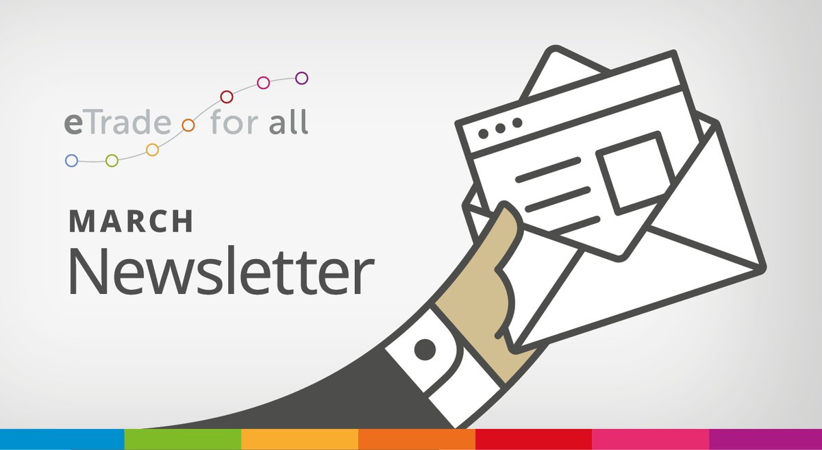 📢This month the #eTradeforall newsletter celebrates: ☑️International Women's Day & World Consumer Rights Day @Consumers_Int ☑️first UN resolution on secure and trustworthy AI ☑️ @WorldBank Digital Progress and Trends Report ☑️@ITU Global E-waste Monitor mailchi.mp/unctad.org/etr…