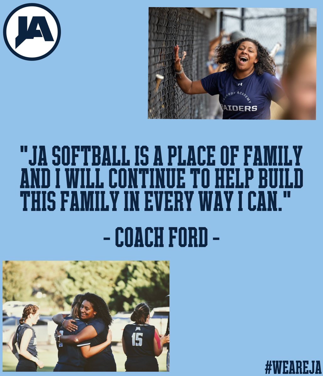 Jackson Academy is proud to announce Brittany Ford as the new Head Softball Coach. She will continue her roles as Assistant Girls Basketball Coach. We are excited to see her expanding her roles as a leader in the JA Athletic Department. #WeAreJA