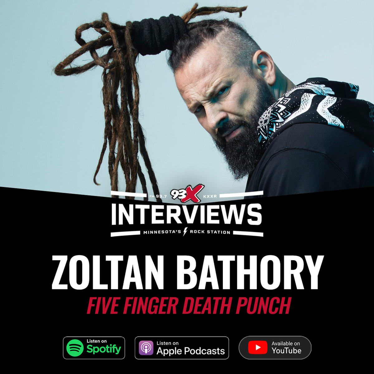 NEW INTERVIEW: @93XPablo & @ZoltanBathory of Five Finger Death Punch talk: - Deluxe edition of Afterlife (out Friday) - New song collab with DMX - Upcoming tour with Metallica 📺: YouTube (93XRadio) 👂: Spotify, Apple Podcasts, Amazon