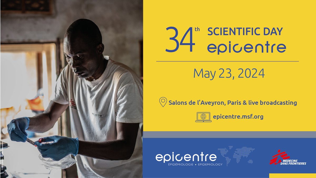 📢The program for Epicentre's Scientific Day is online.
Each session will provide an opportunity for in-depth reflection on the impact of the studies conducted by Epicentre and their practical use.
Save the date and register now 👇🏾

epicentre.msf.org/en/scientific-…