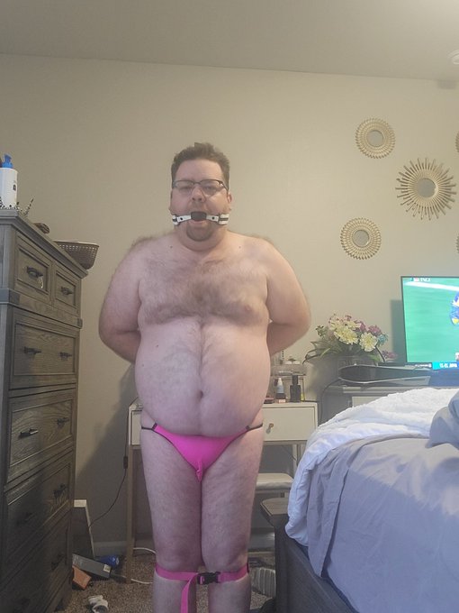 Day 3 gagged with punk panties #gagged #bondage #gaybondage #chubbyguy #pinkbondage #whatnext #submissive<a href="/tag/gagged"class="tags">#gagged</a><a href="/tag/bondage"class="tags">#bondage</a><a href="/tag/submissive"class="tags"><span>#submissive</span></a><a href="/tag/gaybondage"class="tags"><span>#gaybondage</span></a><a href="/tag/ropebottom"class="tags"><span>#ropebottom</span></a><a href="/tag/chubbyguy"class="tags"><span>#chubbyguy</span></a>