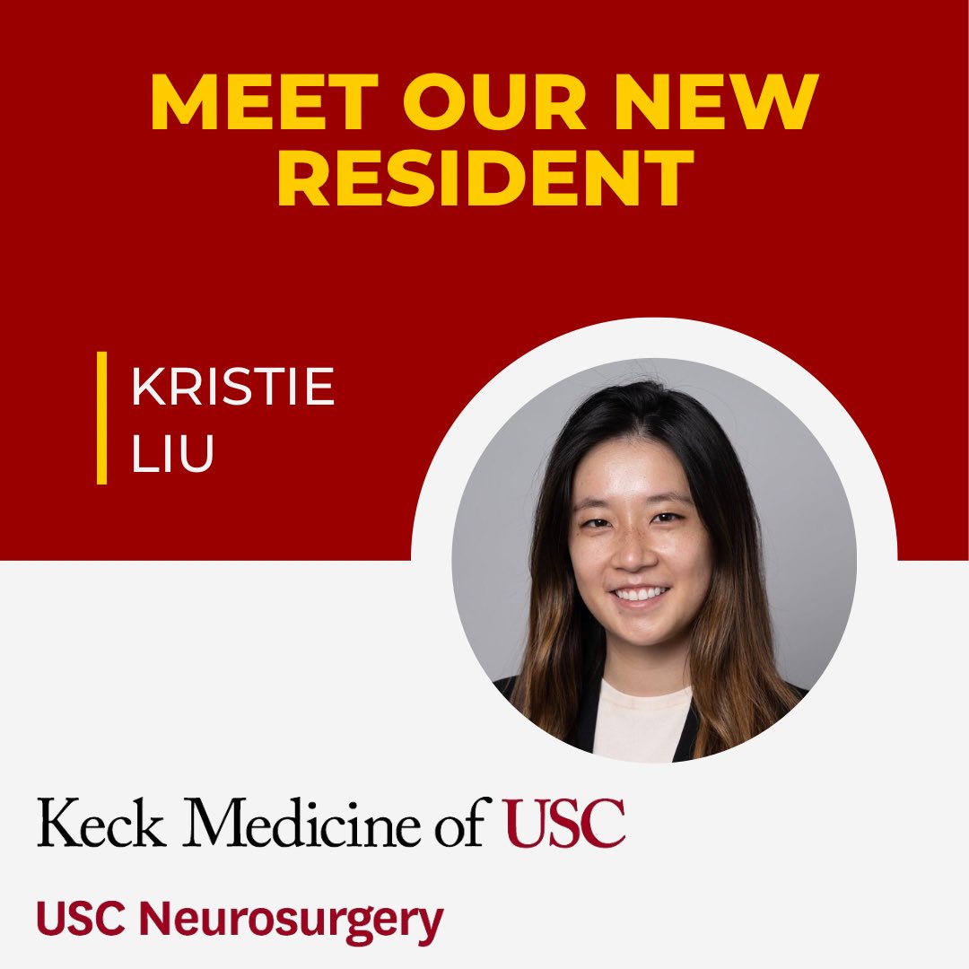 Welcome to the @NeurosurgeryUSC family Kristie! We are excited for you to join our team in June. #neurosurgery #FightOn #MedTwitter Read about Kristie: mailchi.mp/med.usc.edu/ke…