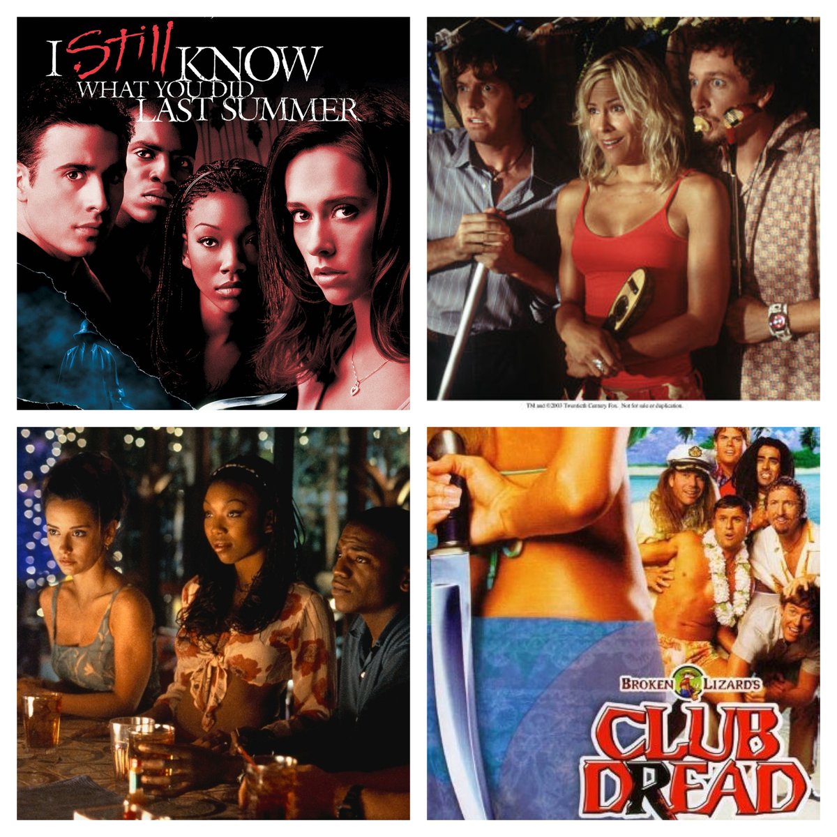 FriGay13's tweet image. Episode 118 Coming Soon... Can you guess the real-life horror we will be discussing based on these two films we will be reviewing??? #IStillKnowWhatYouDidLastSummer #BrokenLizard #ClubDread