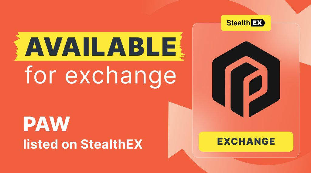 #DeFi should be simple for everyone! 🤩 @PawChain revolutionizes how industries communicate and transact within the #crypto domain Get $PAW easily on StealthEX! 👉 stealthex.io/?to=paw 👈 No limits & registration, swap 1500+ assets cross-chain effortlessly!