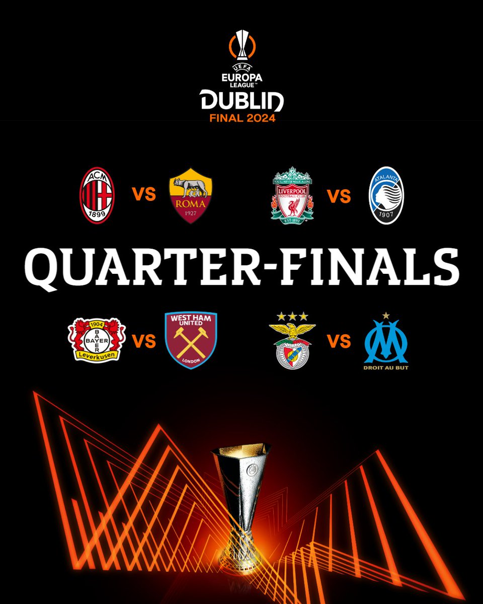 Quarter-finals 🔜😍 #UEL