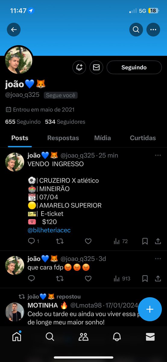 ThaliOliveir's tweet photo. @bilheteriacec Golpe mais barato que tem kkkk nem sabe dar golpe https://t.co/W8ZFzPvTjQ