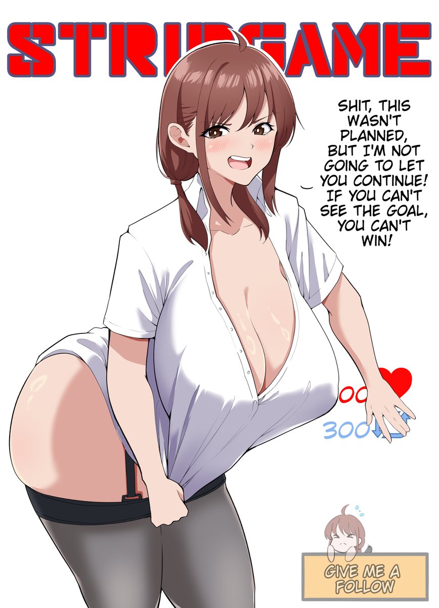 Oh no! She's gotten too smart for us! Stripgame part 3 OC Naive girl in Office lady outift
