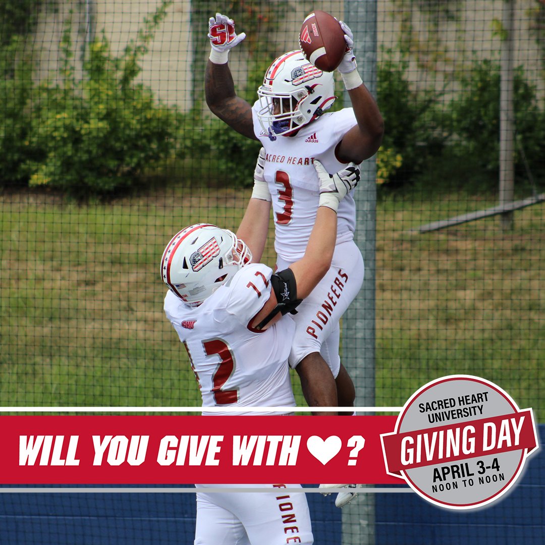 #SHUGivingDay is happening NOW‼️ Support your Pioneers from noon TODAY to Noon TOMORROW!! 🎁: givingday.sacredheart.edu/pages/shu-save… #WeARESHU🏈 | #DEAL