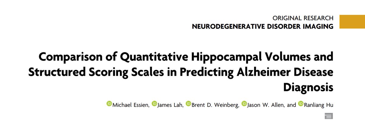 Congratulations to @EmoryRadiology research associate and future resident Michael Essien for having his paper on hippocampal atrophy scoring considered as one of the top @TheAJNR papers of the year. Take a look at the other great papers and vote: ajnr.org/awards