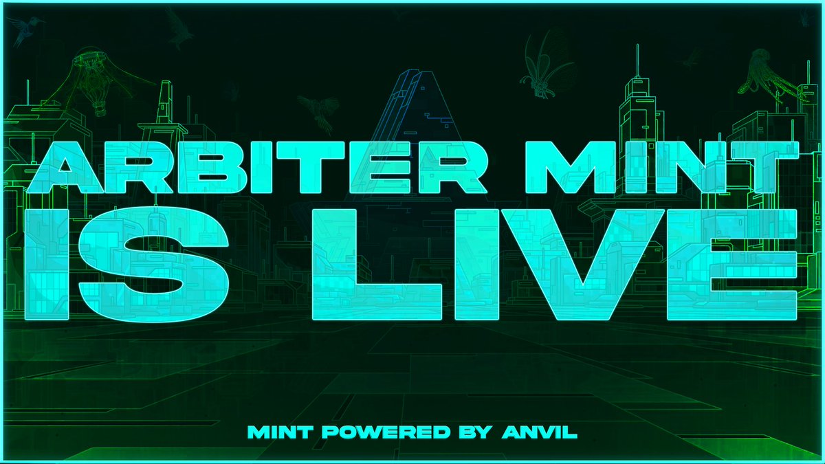 ARBITERxyz's tweet photo. ARBITER NFT MINT IS LIVE! 

WL will last 5 hours. 

Comment with🦋for mint luck👇

https://t.co/j2isAVFSWO
