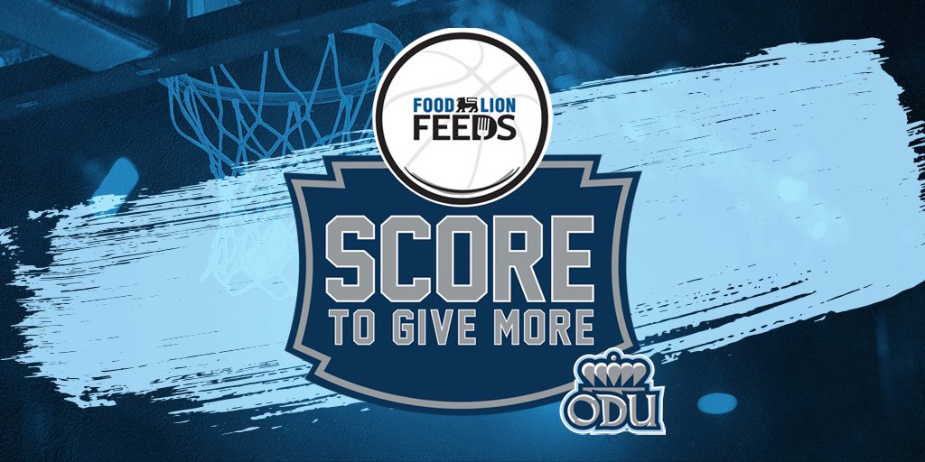 Thank you @FoodLion again for being our @ODU_MBB presenting sponsor of the Score To Give More free throw campaign! Through this initiative, a total of 30,000 meals have been donated to our local neighbors in need! #ODUSports | #ReignOn | #Monarchs